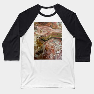 Red and Gold pour painting Baseball T-Shirt